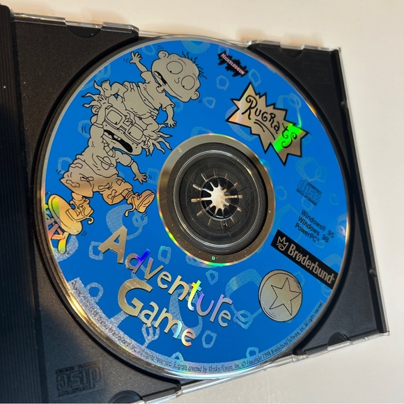 Vintage Rugrats Plush Keychain Coin Wallets Chuckie Tommy Adventure PC Game - Picture 2 of 4